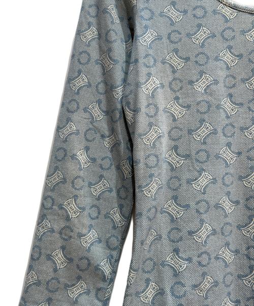 CELINE（セリーヌ）CELINE (セリーヌ) 長袖カットソー ブルー サイズ:Sの古着・服飾アイテム