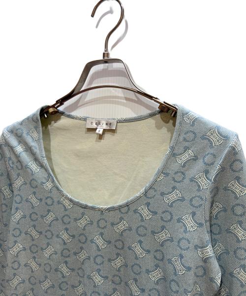 CELINE（セリーヌ）CELINE (セリーヌ) 長袖カットソー ブルー サイズ:Sの古着・服飾アイテム