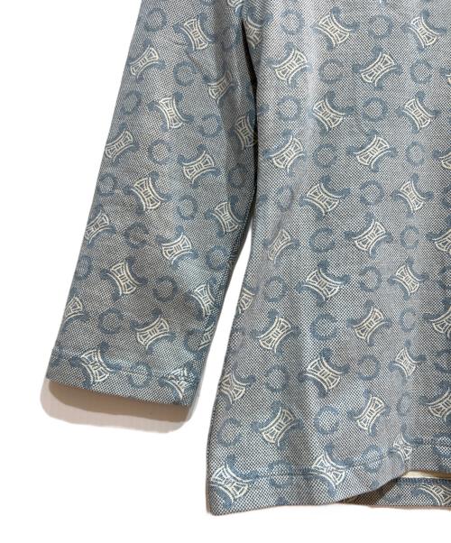 CELINE（セリーヌ）CELINE (セリーヌ) 長袖カットソー ブルー サイズ:Sの古着・服飾アイテム