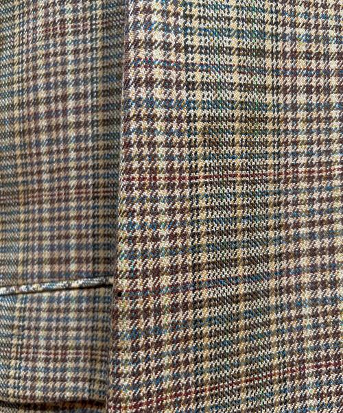 COMME des GARCONS HOMME PLUS（コムデギャルソンオムプリュス）COMME des GARCONS HOMME PLUS (コムデギャルソンオムプリュス) 襟レザー3Bクルミ釦ジャケット ブラウン サイズ:Mの古着・服飾アイテム