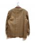 COMME des GARCONS HOMME PLUS (コムデギャルソンオムプリュス) 襟レザー3Bクルミ釦ジャケット ブラウン サイズ:M：30000円