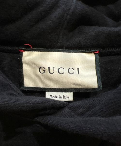 GUCCI（グッチ）GUCCI (グッチ) テニスロゴパーカー ブラック サイズ:XLの古着・服飾アイテム
