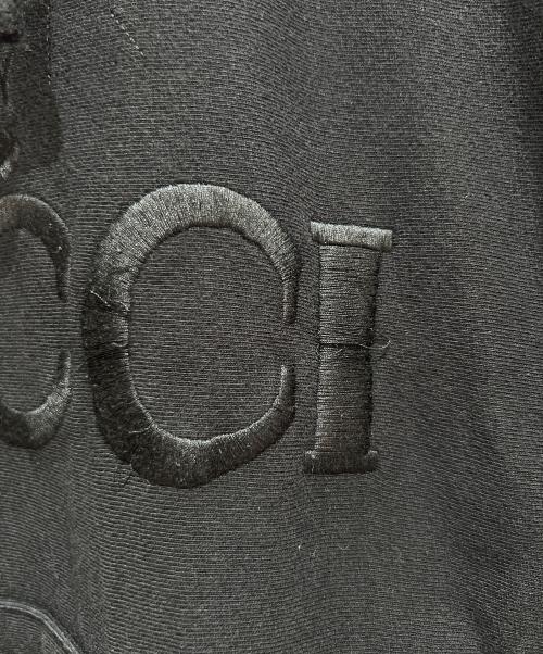 GUCCI（グッチ）GUCCI (グッチ) テニスロゴパーカー ブラック サイズ:XLの古着・服飾アイテム