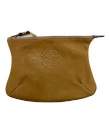 LOEWE（ロエベ）の古着「コスメポーチ」｜キャメル
