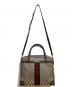 GUCCI (グッチ) ショルダーバッグ/OLD GUCCI･シェリーラインGG ブラウン：30000円