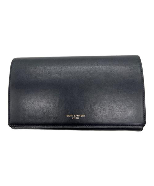 Saint Laurent Paris（サンローランパリ）Saint Laurent Paris (サンローランパリ) 長財布 ブラックの古着・服飾アイテム