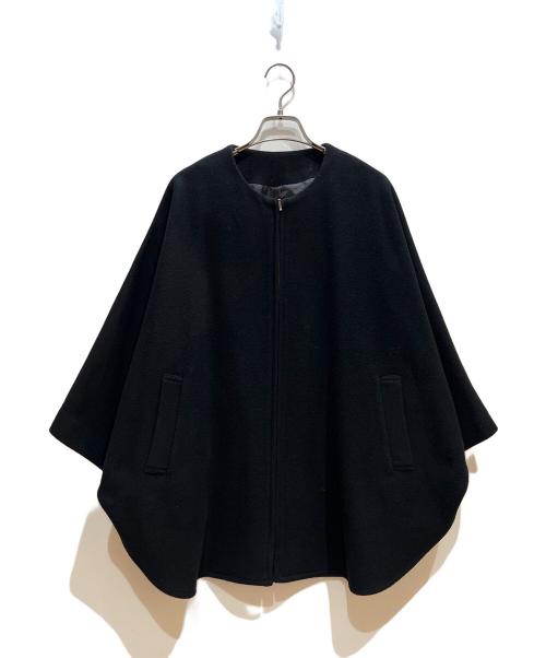 BEARDSLEY（ビアズリー）BEARDSLEY (ビアズリー) ポンチョコート ブラック サイズ:Freeの古着・服飾アイテム