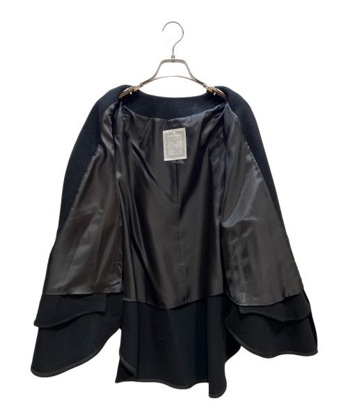 BEARDSLEY（ビアズリー）BEARDSLEY (ビアズリー) ポンチョコート ブラック サイズ:Freeの古着・服飾アイテム