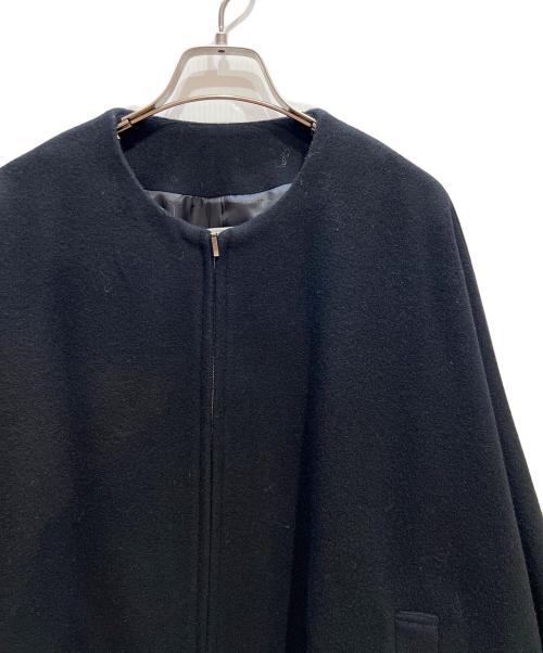 BEARDSLEY（ビアズリー）BEARDSLEY (ビアズリー) ポンチョコート ブラック サイズ:Freeの古着・服飾アイテム