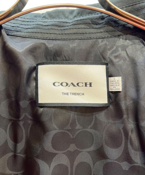 COACH（コーチ）COACH (コーチ) トレンチコート ブラック サイズ:Sの古着・服飾アイテム