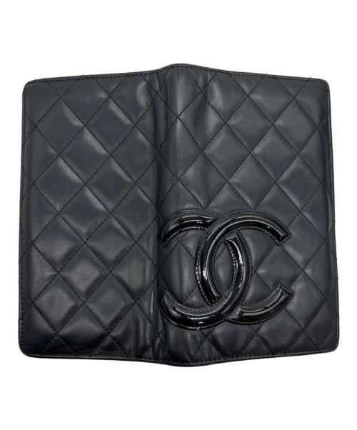 CHANEL（シャネル）CHANEL (シャネル) 2つ折り財布 ブラック×ピンクの古着・服飾アイテム