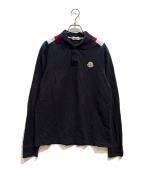 MONCLERモンクレール）の古着「長袖ポロシャツ」｜ネイビー