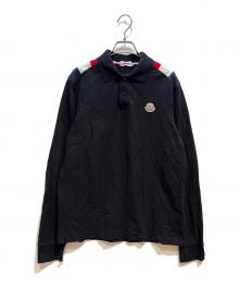 MONCLER（モンクレール）の古着「長袖ポロシャツ」｜ネイビー
