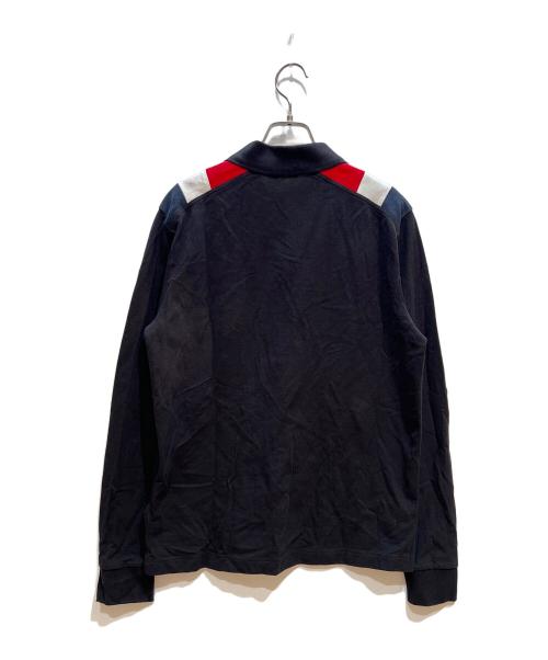 MONCLER（モンクレール）MONCLER (モンクレール) 長袖ポロシャツ ネイビー サイズ:Lの古着・服飾アイテム