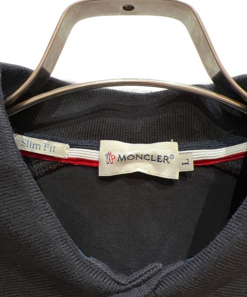 MONCLER（モンクレール）MONCLER (モンクレール) 長袖ポロシャツ ネイビー サイズ:Lの古着・服飾アイテム