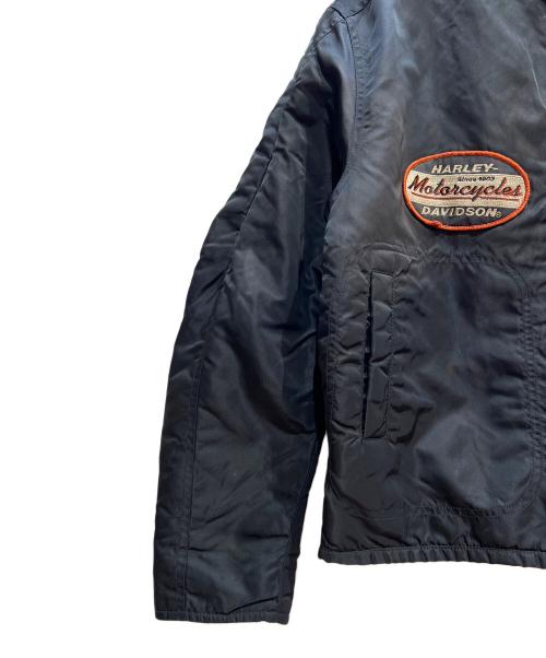 HARLEY-DAVIDSON（ハーレーダビッドソン）HARLEY-DAVIDSON (ハーレーダビッドソン) 中綿ジャケット ブラック サイズ:Mの古着・服飾アイテム