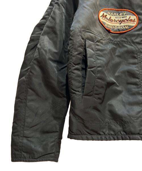 HARLEY-DAVIDSON（ハーレーダビッドソン）HARLEY-DAVIDSON (ハーレーダビッドソン) 中綿ジャケット ブラック サイズ:Mの古着・服飾アイテム