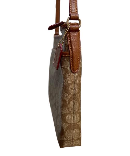 COACH（コーチ）COACH (コーチ) ショルダーバッグ ベージュ×ブラウンの古着・服飾アイテム