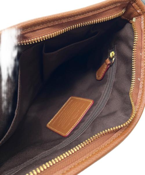COACH（コーチ）COACH (コーチ) ショルダーバッグ ベージュ×ブラウンの古着・服飾アイテム