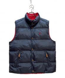 POLO RALPH LAUREN（ポロ・ラルフローレン）の古着「中綿ベスト」｜ネイビー