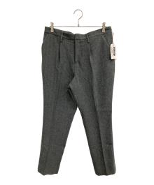 CALEE（キャリー）の古着「VINTAGE TYPE HERRINGBONE SLACKS」｜グレー