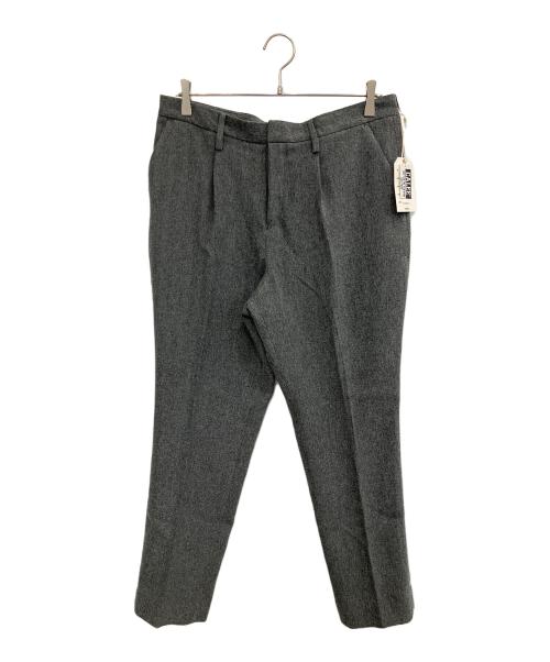 CALEE（キャリー）CALEE (キャリー) VINTAGE TYPE HERRINGBONE SLACKS グレー サイズ:SIZE Lの古着・服飾アイテム