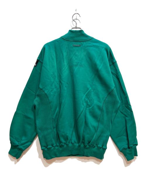 adidas（アディダス）adidas (アディダス) ハーフジップスウェット グリーン サイズ:L 未使用品の古着・服飾アイテム