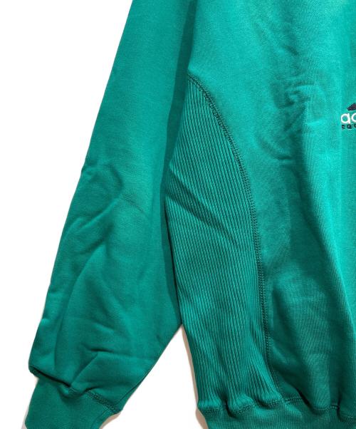 adidas（アディダス）adidas (アディダス) ハーフジップスウェット グリーン サイズ:L 未使用品の古着・服飾アイテム