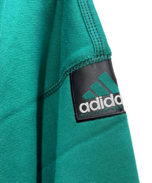 adidas（アディダス）adidas (アディダス) ハーフジップスウェット グリーン サイズ:L 未使用品の古着・服飾アイテム