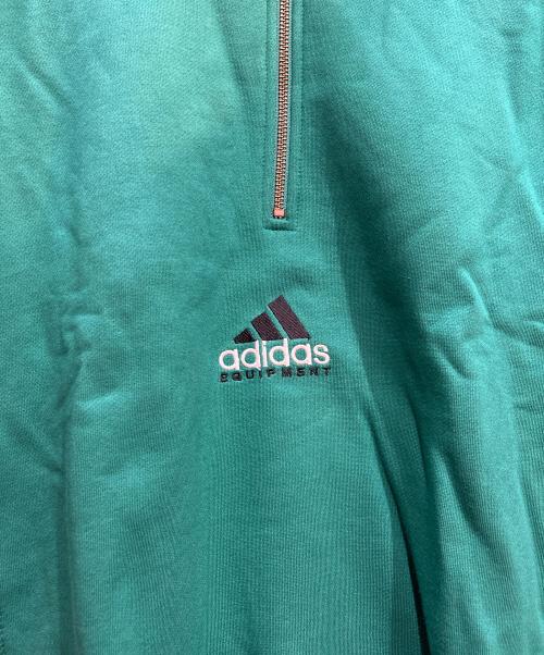 adidas（アディダス）adidas (アディダス) ハーフジップスウェット グリーン サイズ:L 未使用品の古着・服飾アイテム