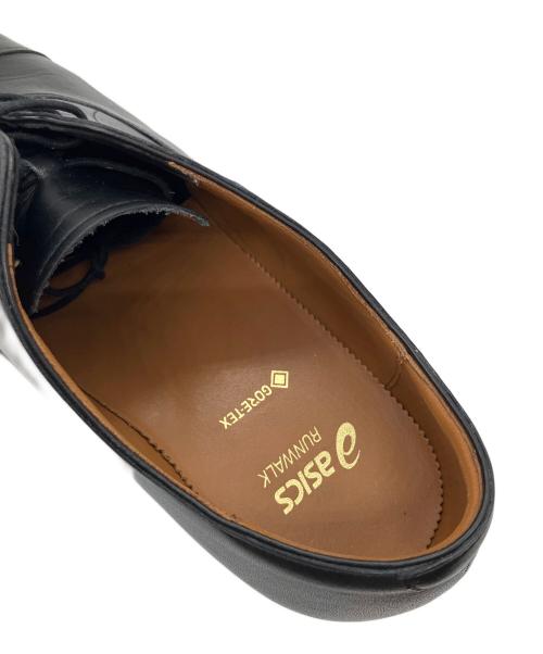 asics（アシックス）asics (アシックス) レザーシューズ ブラック サイズ:28の古着・服飾アイテム