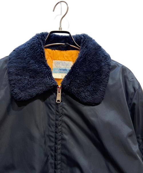 work Leisure（ワークレジャー）work Leisure (ワークレジャー) フライトジャケット ネイビー サイズ:Lの古着・服飾アイテム