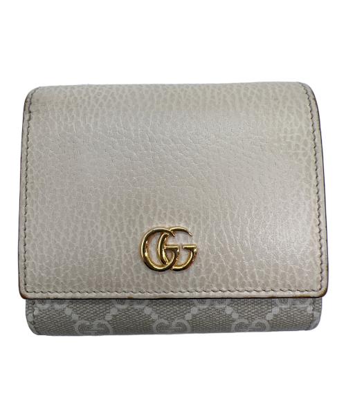 GUCCI（グッチ）GUCCI (グッチ) 2つ折り財布 アイボリーの古着・服飾アイテム