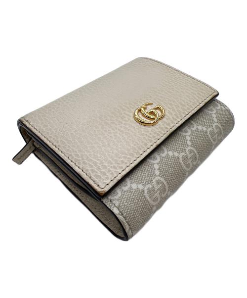 GUCCI（グッチ）GUCCI (グッチ) 2つ折り財布 アイボリーの古着・服飾アイテム