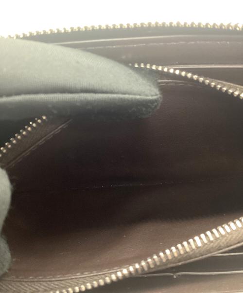 BOTTEGA VENETA（ボッテガベネタ）BOTTEGA VENETA (ボッテガベネタ) カセットジップアップアラウンドウォレット ブラックの古着・服飾アイテム