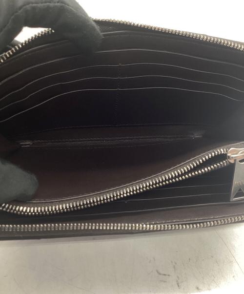 BOTTEGA VENETA（ボッテガベネタ）BOTTEGA VENETA (ボッテガベネタ) カセットジップアップアラウンドウォレット ブラックの古着・服飾アイテム