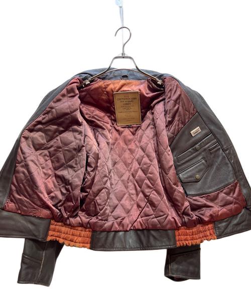 CHEVIGNON（シェビニオン）CHEVIGNON (シェビニオン) レザージャケット ブラウン サイズ:Mの古着・服飾アイテム