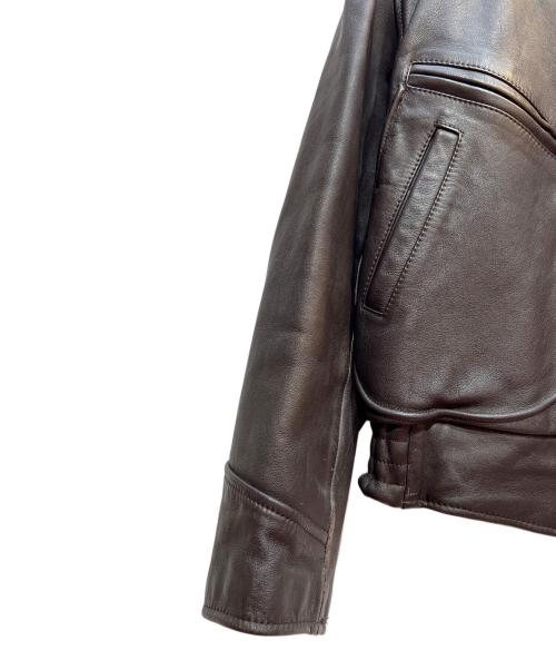 CHEVIGNON（シェビニオン）CHEVIGNON (シェビニオン) レザージャケット ブラウン サイズ:Mの古着・服飾アイテム