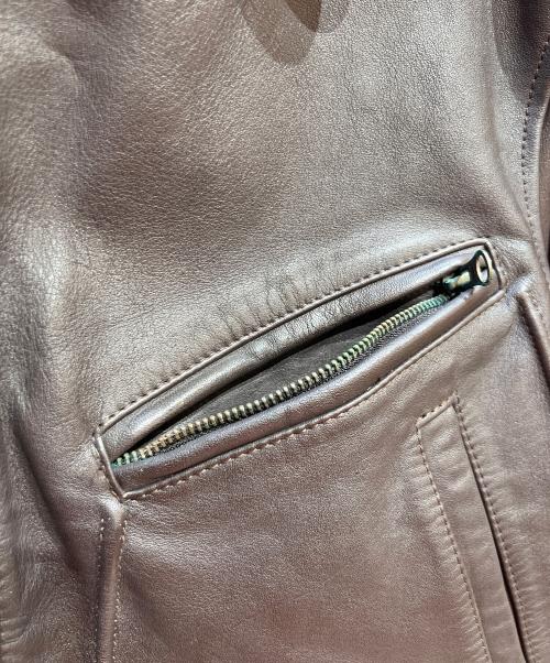 CHEVIGNON（シェビニオン）CHEVIGNON (シェビニオン) レザージャケット ブラウン サイズ:Mの古着・服飾アイテム