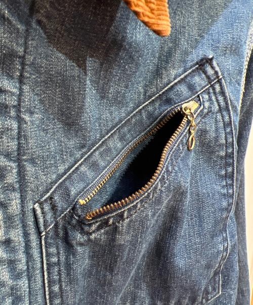 NO BRAND（ノーブランド）NO BRAND (ノーブランド) デニムジャケット インディゴ サイズ:不明の古着・服飾アイテム