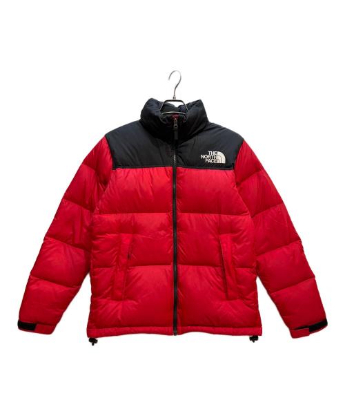 THE NORTH FACE（ザ ノース フェイス）THE NORTH FACE (ザ ノース フェイス) ヌプシジャケット レッド×ブラック サイズ:Mの古着・服飾アイテム