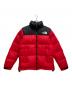 THE NORTH FACE（ザ ノース フェイス）の古着「ヌプシジャケット」｜レッド×ブラック