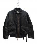 SOSHIOTSUKIソウシ オオツキ）の古着「2WAY TIED FLIGHT JACKET」｜ブラック