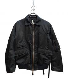 SOSHIOTSUKI（ソウシ オオツキ）の古着「2WAY TIED FLIGHT JACKET」｜ブラック