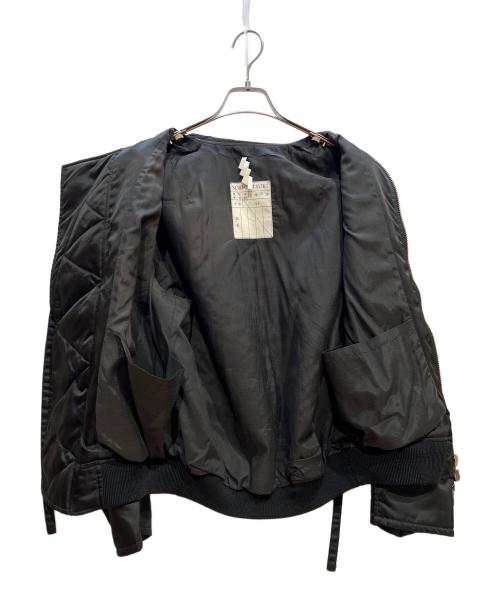 SOSHIOTSUKI（ソウシ オオツキ）SOSHIOTSUKI (ソウシ オオツキ) 2WAY TIED FLIGHT JACKET ブラック サイズ:44の古着・服飾アイテム