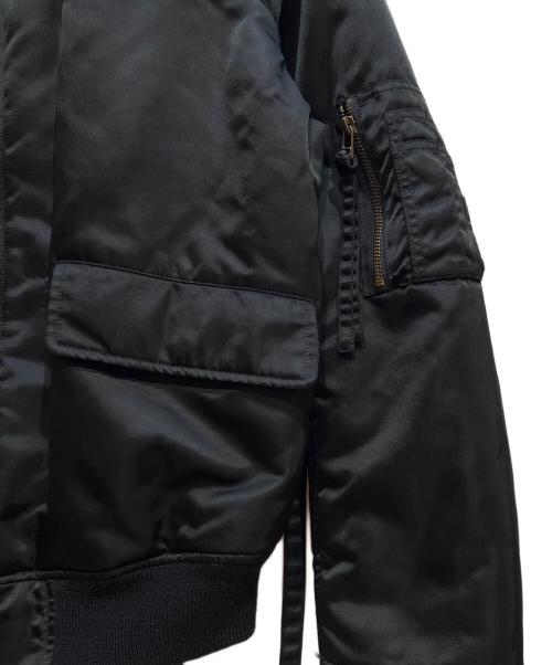 SOSHIOTSUKI（ソウシ オオツキ）SOSHIOTSUKI (ソウシ オオツキ) 2WAY TIED FLIGHT JACKET ブラック サイズ:44の古着・服飾アイテム