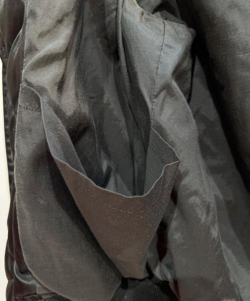 SOSHIOTSUKI（ソウシ オオツキ）SOSHIOTSUKI (ソウシ オオツキ) 2WAY TIED FLIGHT JACKET ブラック サイズ:44の古着・服飾アイテム