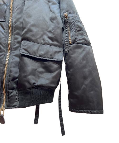 SOSHIOTSUKI（ソウシ オオツキ）SOSHIOTSUKI (ソウシ オオツキ) 2WAY TIED FLIGHT JACKET ブラック サイズ:44の古着・服飾アイテム