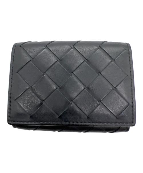 BOTTEGA VENETA（ボッテガベネタ）BOTTEGA VENETA (ボッテガベネタ) コンパクトウォレット ブラックの古着・服飾アイテム