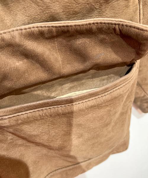 CHEVIGNON（シェビニオン）CHEVIGNON (シェビニオン) レザージャケット ブラウン サイズ:Lの古着・服飾アイテム
